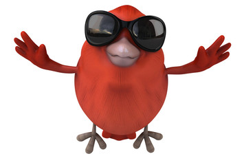 Naklejka premium Red bird