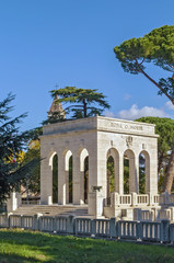 Gianicolense Mausoleum Monument, Rome