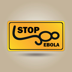 Stop Ebola sign illustration
