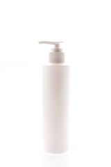 Pump bottle isolated on white