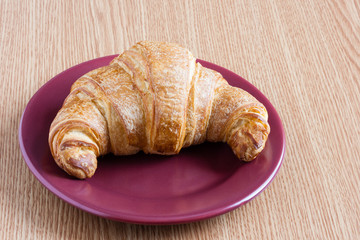 croissant on a plate
