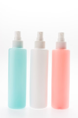 Cosmetic bottle isolated on white