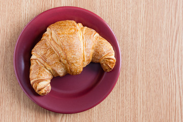 croissant on a plate