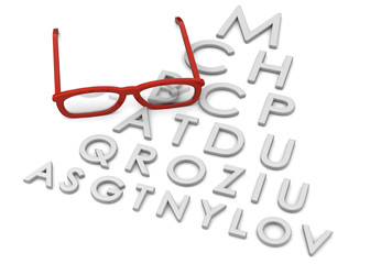 Oculistic Visit Concept - 3D