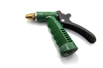 Plastic lens for irrigation on white background