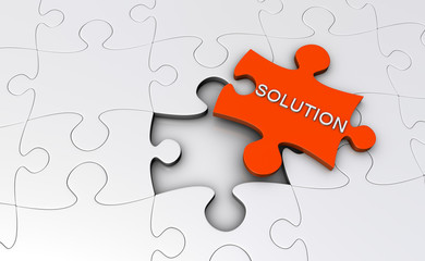 Solution Text on Puzzle