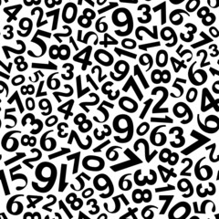 Abstract Background with Numbers. Vector