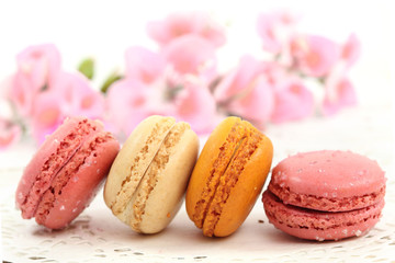 Macaroons traditional Parisian cookie