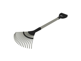 Rake isolated on white background
