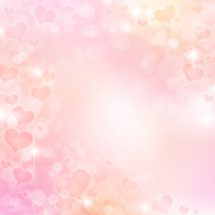 Valentine's day background with hearts