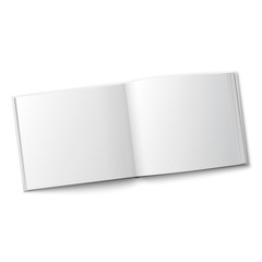 Blank spread album template.