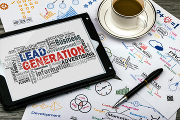 lead generation word cloud