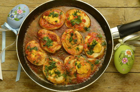 Uvs in fong Uova in funghetto Friaul K&uuml;che Food Expo 2015