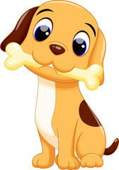 Obraz premium Cute dog cartoon