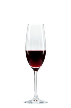 Wineglass with red wine