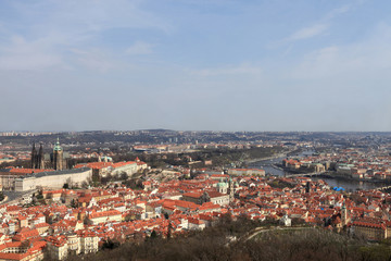 Fototapeta na wymiar Spring skyline of Prague