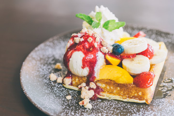 Fruit waffle