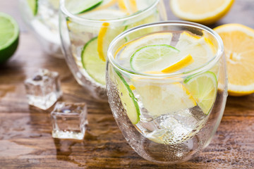 Cold fresh lemonade