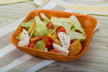 Caesar salad with chicken