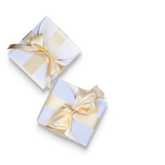 Two  boxes with gold bow
