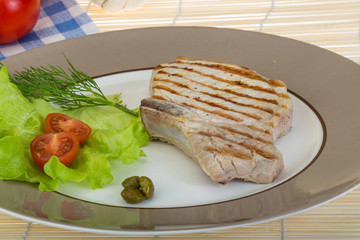 Grilled t-bone steak