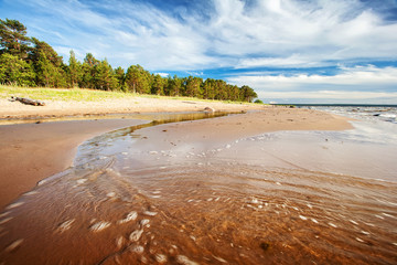 Seaside on summer day