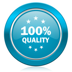 quality blue icon