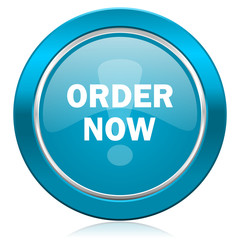 order now blue icon