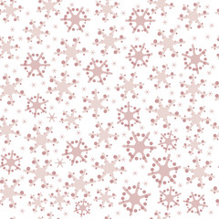 Seamless pattern with snowflakes