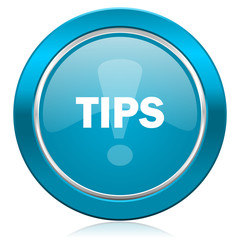 tips blue icon