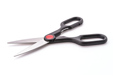 Kitchen scissor object isolated on white