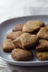 Heart shaped cookies