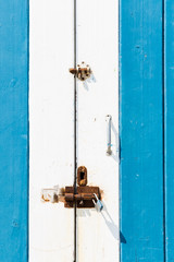 Old blue door