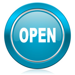open blue icon