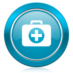 first aid blue icon hospital blue icon