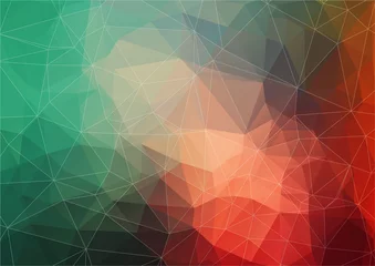 Foto auf Leinwand Abstract Triangle Multicolored Background for your web design © igor_shmel