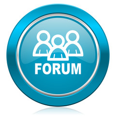 forum blue icon