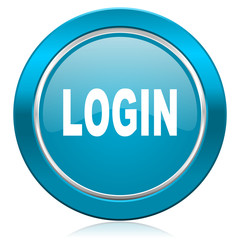 login blue icon