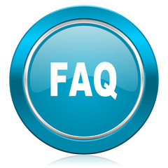 faq blue icon