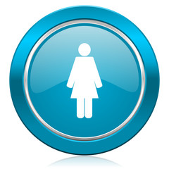female blue icon female gender sign