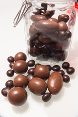 a glass jar full of delicious bonbons