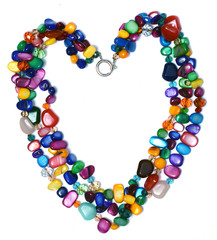 Heart made of beads