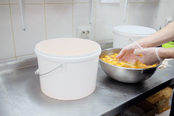 separating egg yolks from whites in cooking workshop