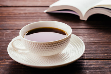 Black coffee cup