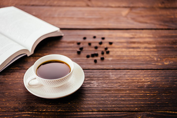 Black coffee cup