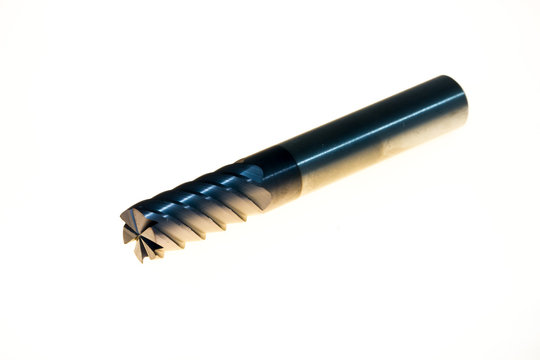 end mill six flutes carbide coated