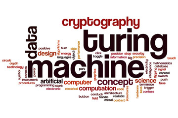 Turing machine word cloud