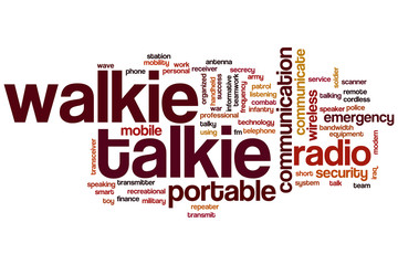 Walkie talkie word cloud