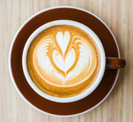 Latte coffee