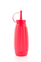 Bottle sauce isolated on white background